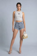 Boston Sleeveless Baby Tee