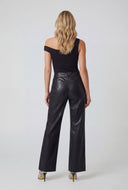 Ruched O-Ring One Shoulder Blouse