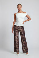 Ruched O-Ring One Shoulder Blouse