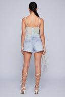 Annabelle Tie Dye Crop Bustier Top