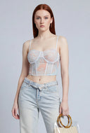 Annabelle Tie Dye Crop Bustier Top