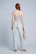 Annabelle Tie Dye Crop Bustier Top