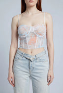 Annabelle Tie Dye Crop Bustier Top