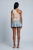 Twist Strap One Shoulder Top