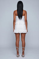Asymmetrical Peplum Tube Top