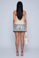 Asymmetrical Peplum Tube Top