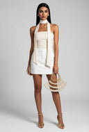 Scarlett Ruched Tube Top with Scarf