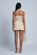 Scarlett Ruched Tube Top with Scarf