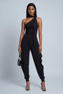 Ruched One Shoulder Scarf Top