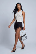 Polka Dot Sleeveless Top