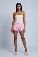 Tropic Print Crop Tube Top