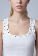 Studded Racerback Tank Top
