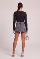 Asymmetrical Ruched Long Sleeve Top