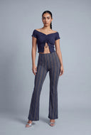 Off The Shoulder Flyaway Crop Top