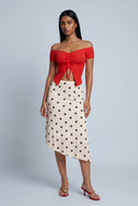 Off The Shoulder Flyaway Crop Top