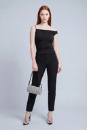Ruched Asymmetrical Blouse