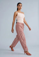 Ruched Asymmetrical Blouse