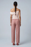 Ruched Asymmetrical Blouse