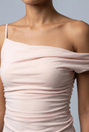 Ruched Asymmetrical Blouse