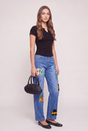 Short Sleeve Notch Neck Top