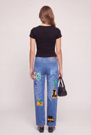 Short Sleeve Notch Neck Top