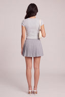 Short Sleeve Notch Neck Top