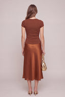 Short Sleeve Notch Neck Top