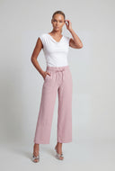 Gabrielle Cowl Neck Ruched Blouse