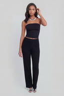 Ruched Crop Tube Top