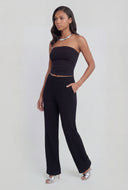 Ruched Crop Tube Top