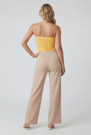 Ruched Crop Tube Top