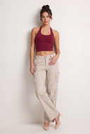 Harlee Crop Halter Top