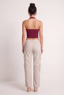 Harlee Crop Halter Top