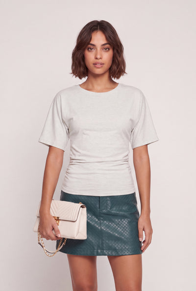 Ruched Short Sleeve Tee