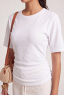 Ruched Short Sleeve Tee