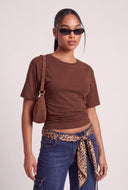 Ruched Short Sleeve Tee