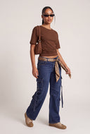 Ruched Short Sleeve Tee
