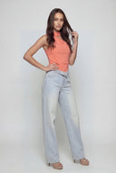 Asymmetrical Crepe One-Shoulder Scarf Top
