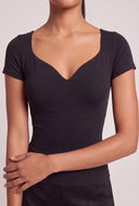 Alison Molded Short Sleeve Top