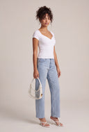 Alison Molded Short Sleeve Top