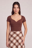 Alison Molded Short Sleeve Top