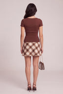 Alison Molded Short Sleeve Top