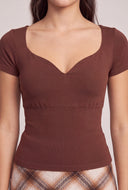 Alison Molded Short Sleeve Top