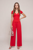 Alison Molded Short Sleeve Top