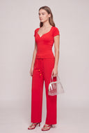 Alison Molded Short Sleeve Top