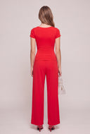 Alison Molded Short Sleeve Top