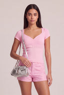 Alison Molded Short Sleeve Top