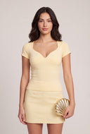Alison Molded Short Sleeve Top