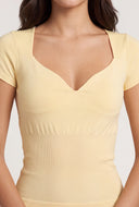 Alison Molded Short Sleeve Top