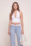 Plunge Halter Top